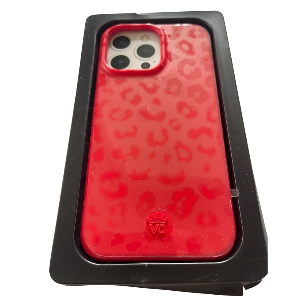 Velvet Caviar iPhone 15 Pro Max Red Leopard Animal Print Phone Case NEW